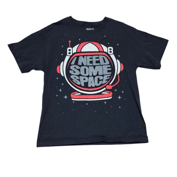 Route 66 Youth Tee Need Some Space Astronaut Graphic T-Shirt Black L 10/12‎ - Picture 1 of 4